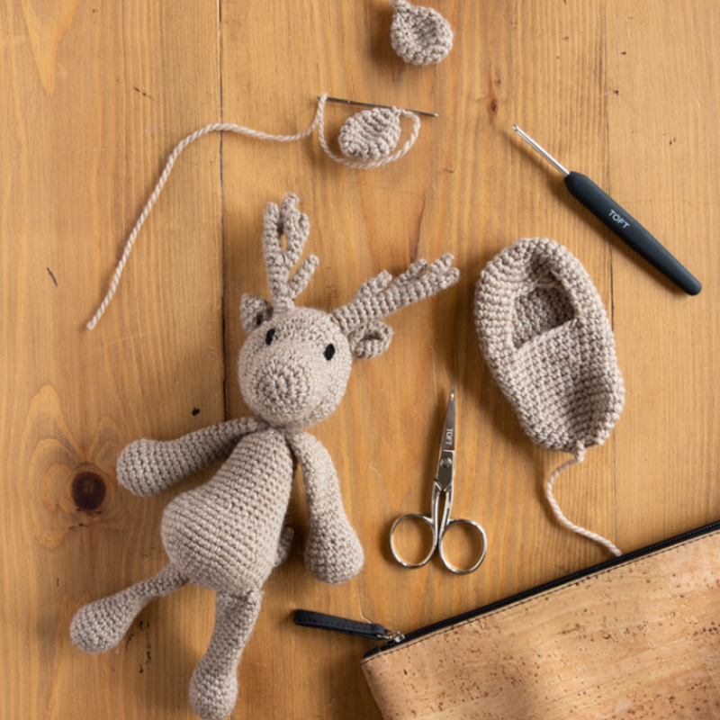 Toft Infant Reindeer Booties Crochet Kit