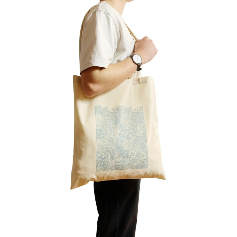 William Morris Blue Marigold Tote Bag