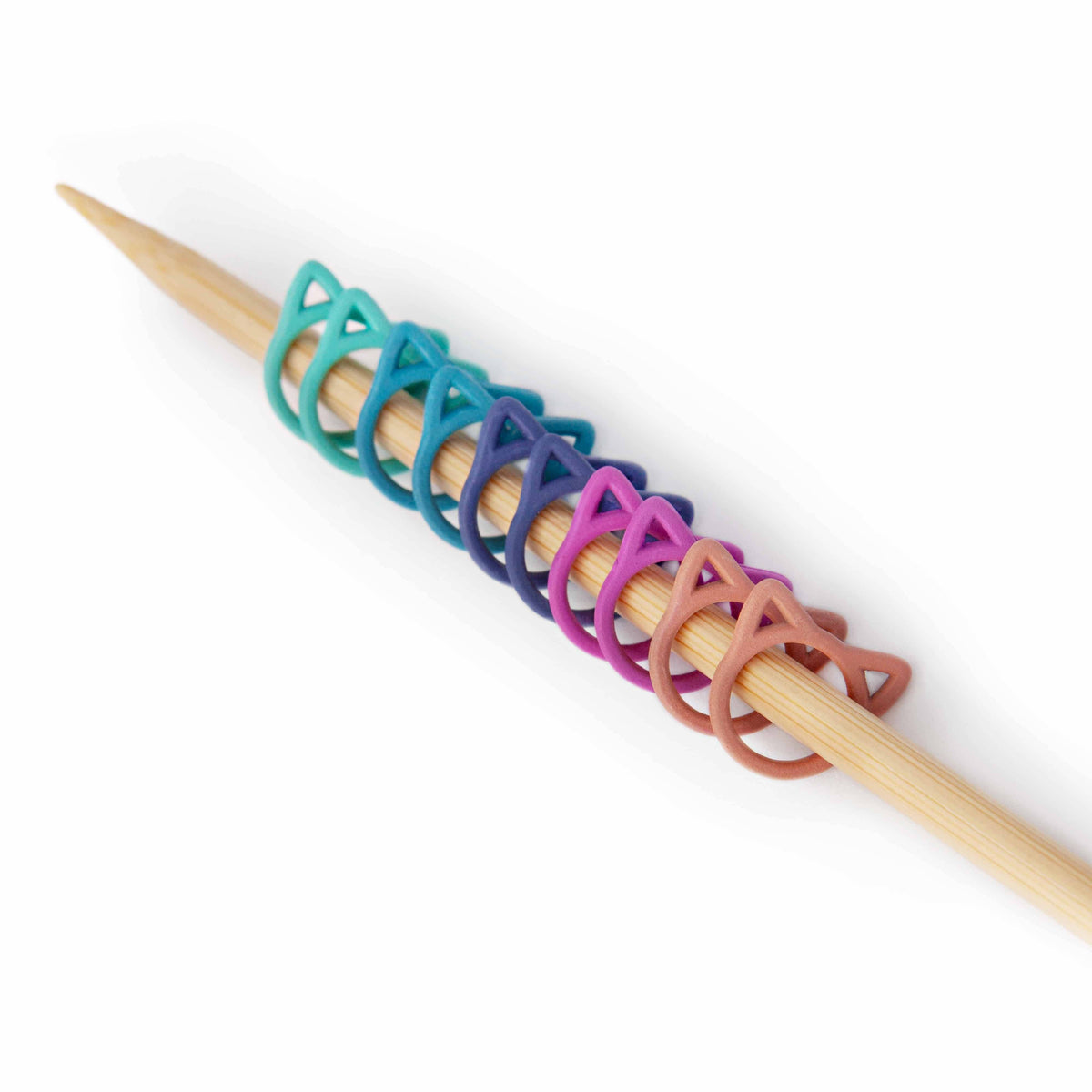 Twice Sheared Sheep Solid Rainbow Cats Stitch Markers