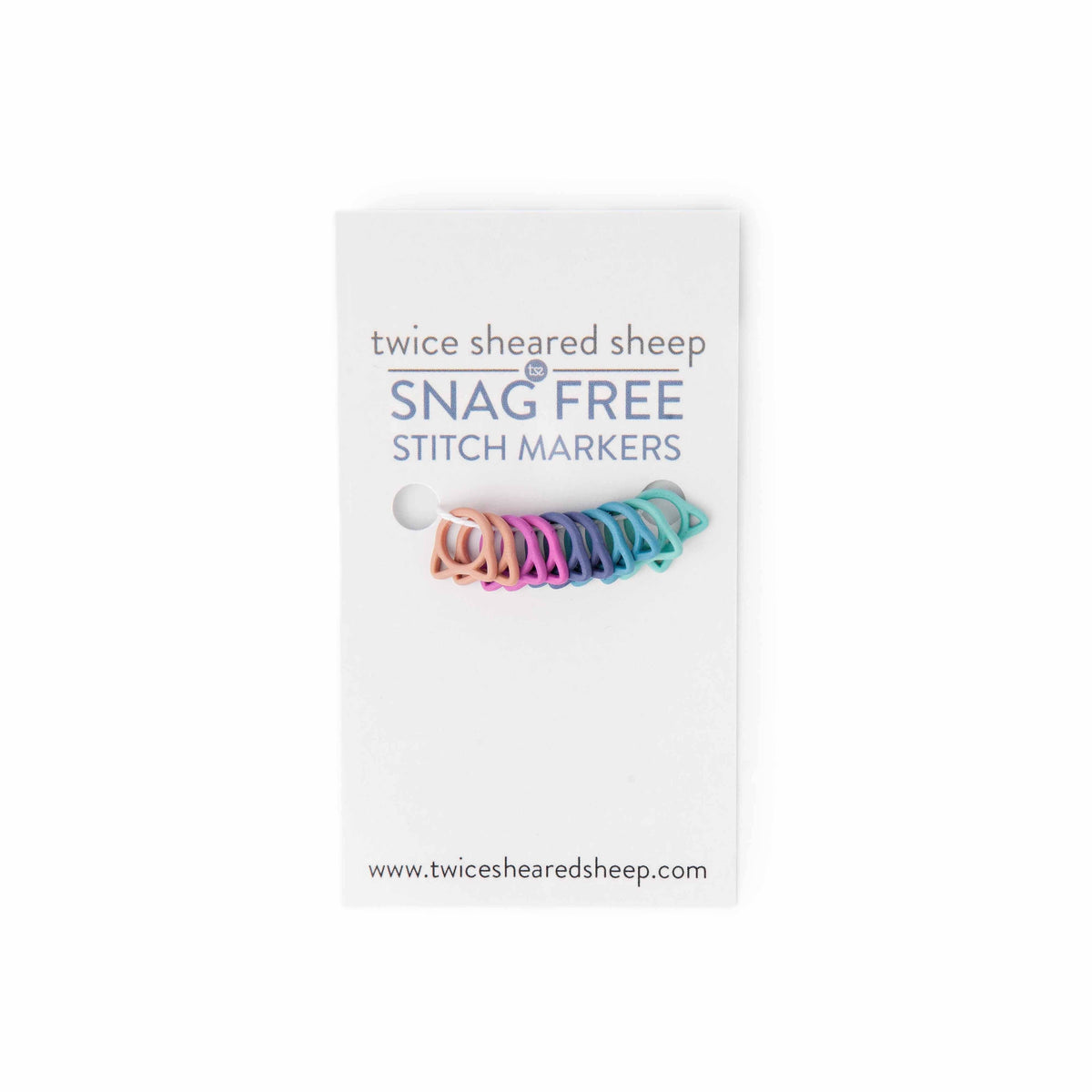 Twice Sheared Sheep Solid Rainbow Cats Stitch Markers