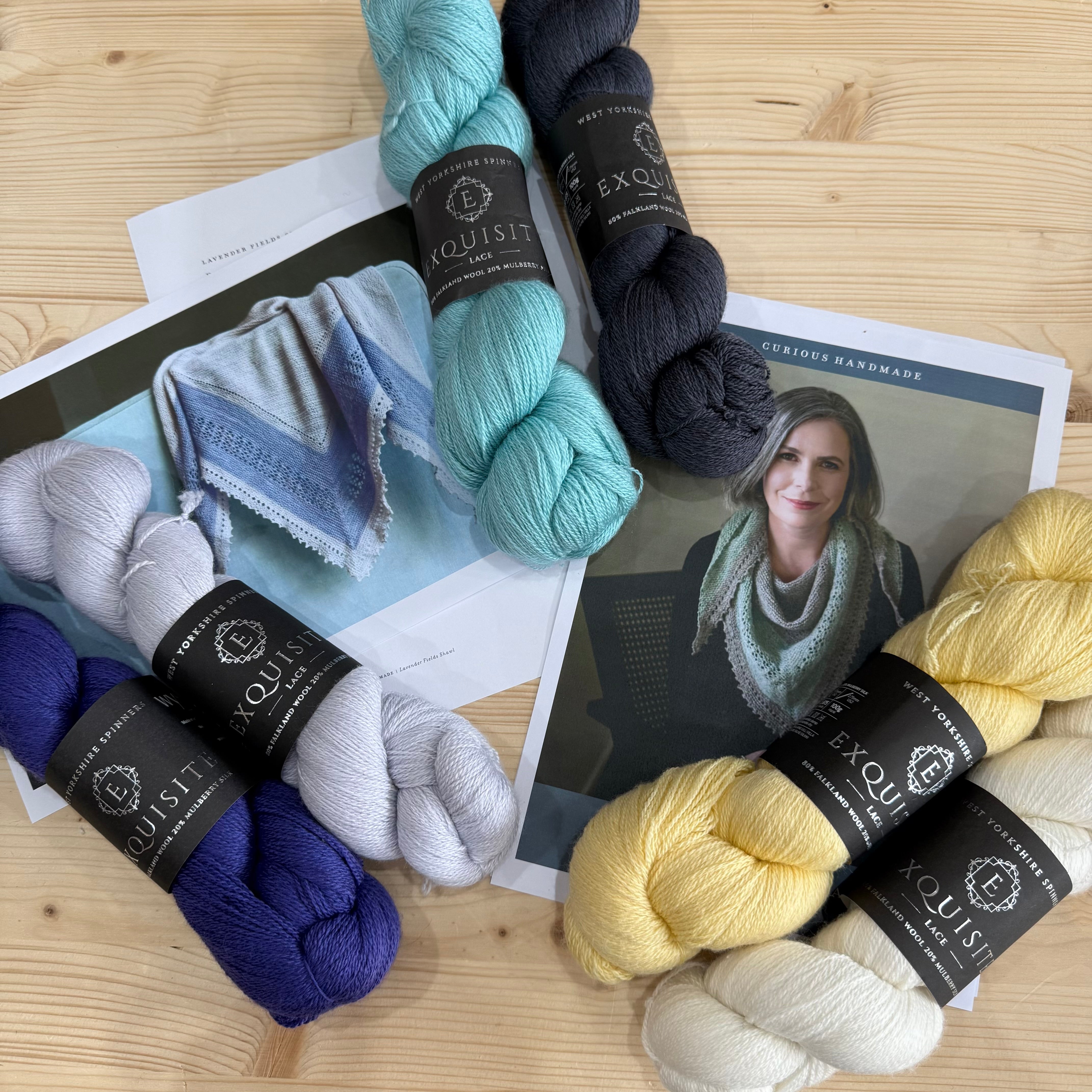 Yarn Pack for Lavender Fields Shawl by Helen Stewart
