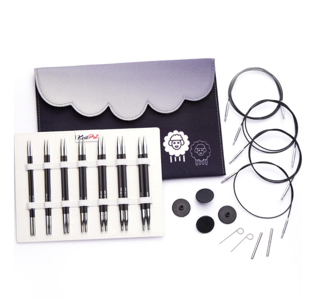 Knit Pro Karbonz Deluxe Interchangeable Needle Set