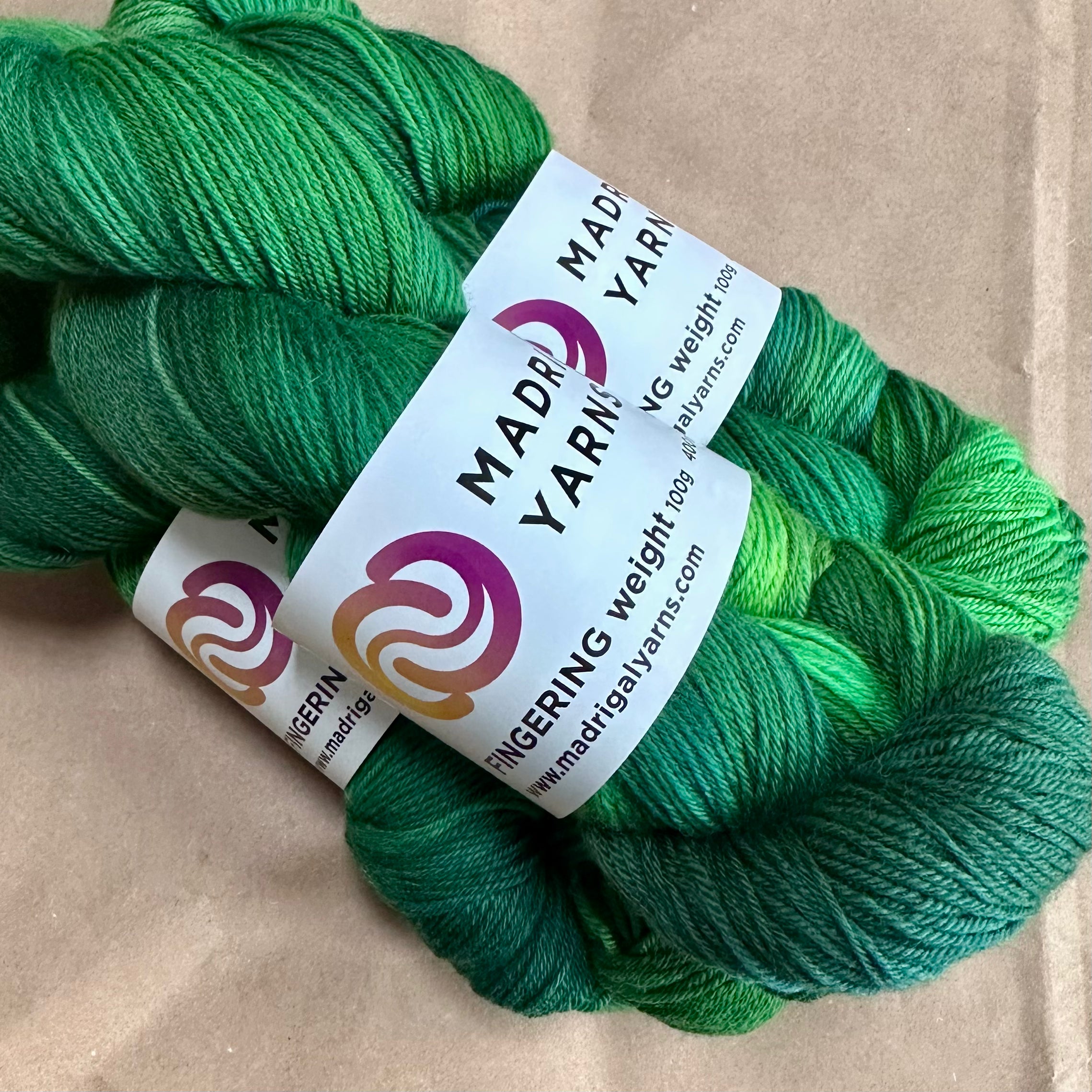 Madrigal Yarns Emeralds Fingering Yarn