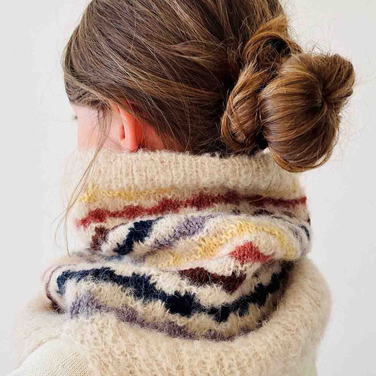 Gunta Cowl Pattern designed by Helga Isager