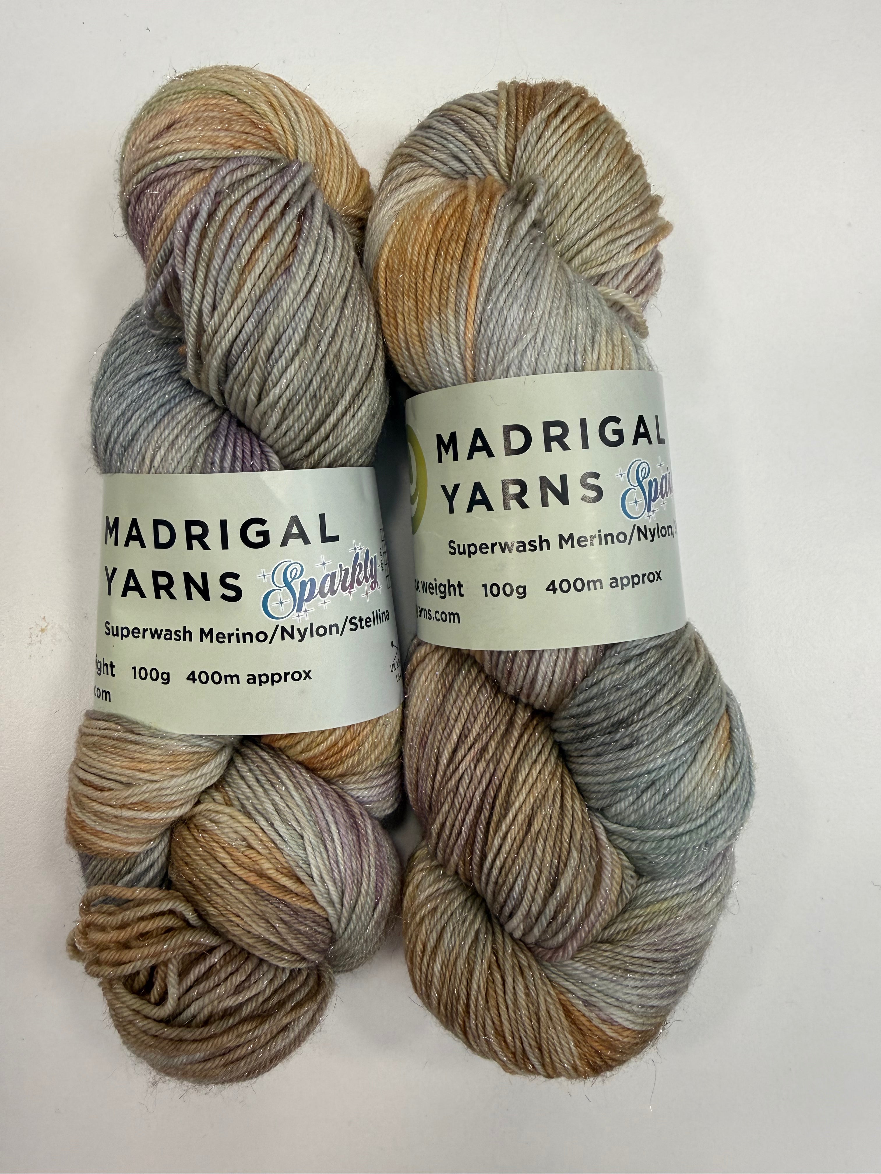 Madrigal Sparkly 4 ply Silver Ghost