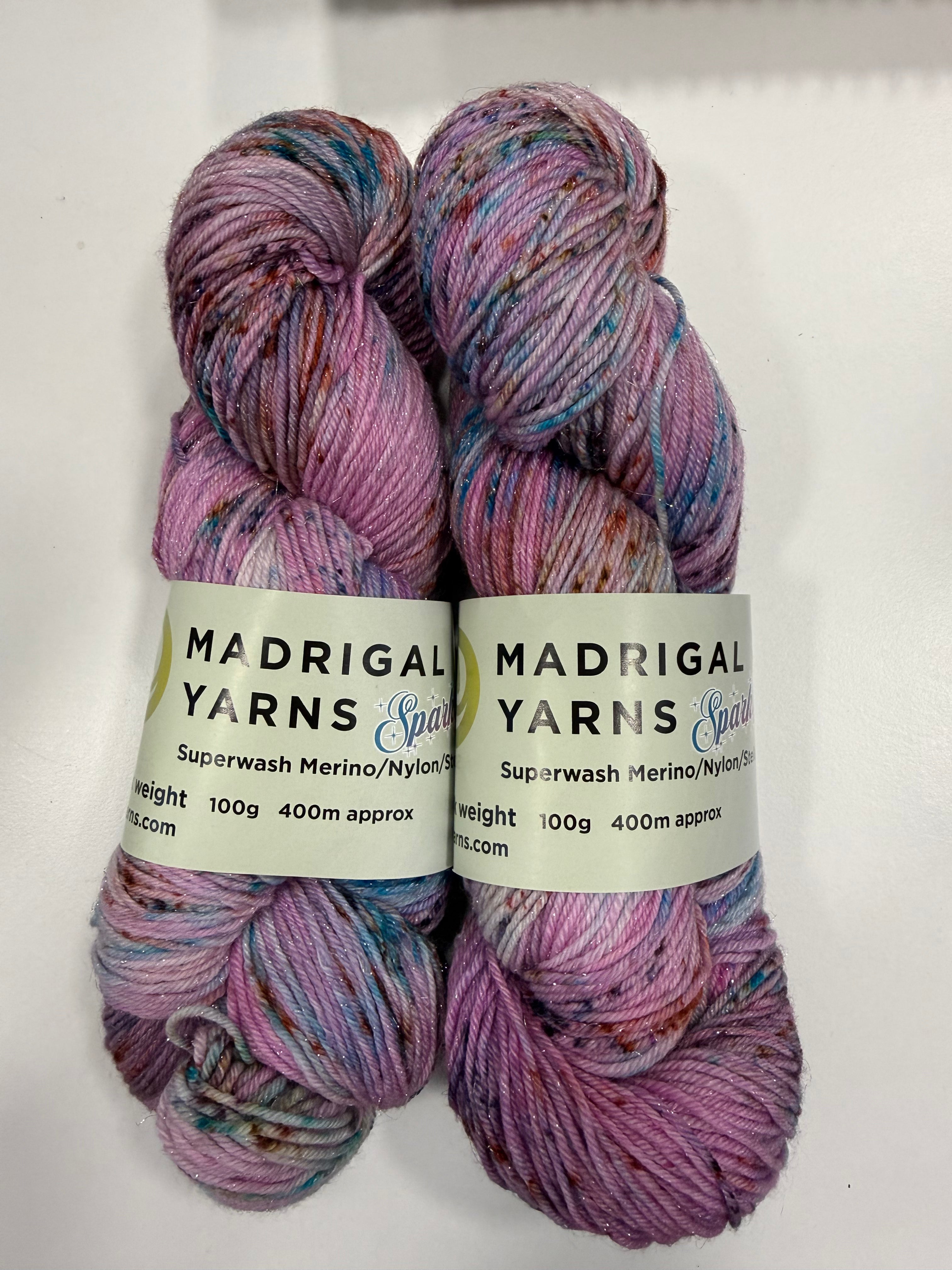 Madrigal Sparkly 4 ply Rose Bruise