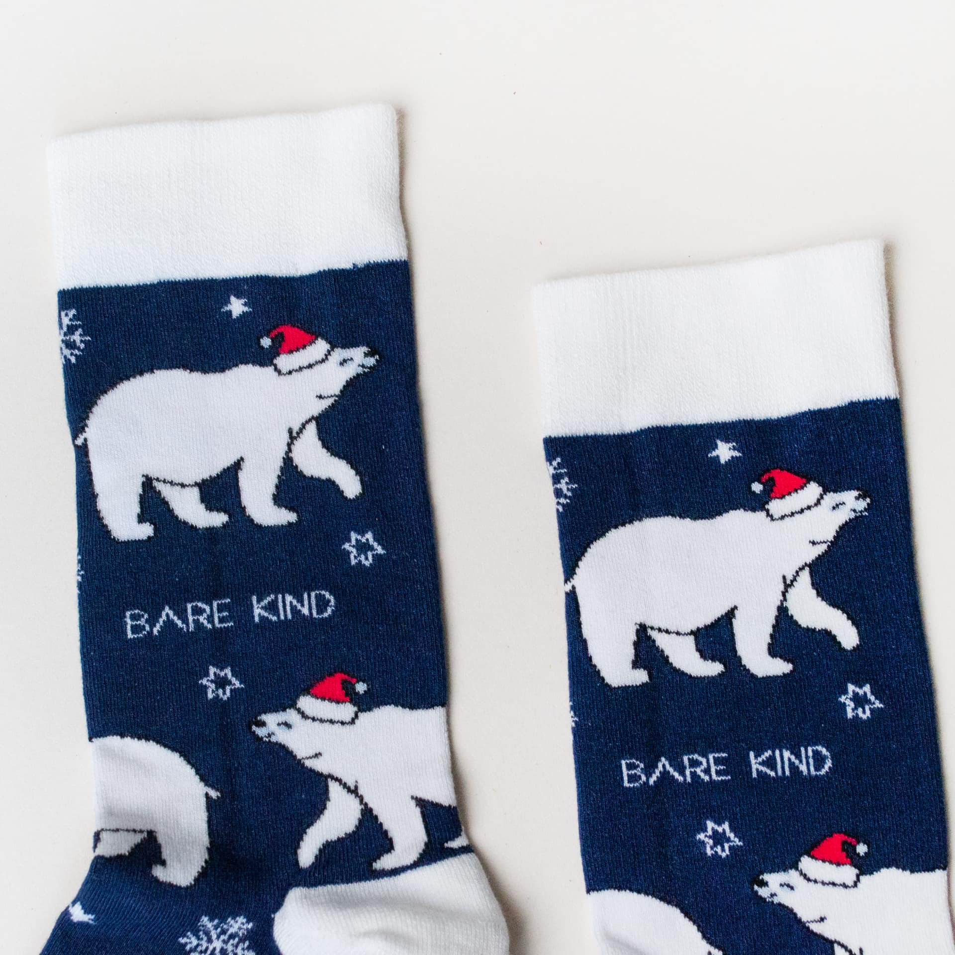 Bare Kind Christmas Save the Polar Bears Bamboo Socks