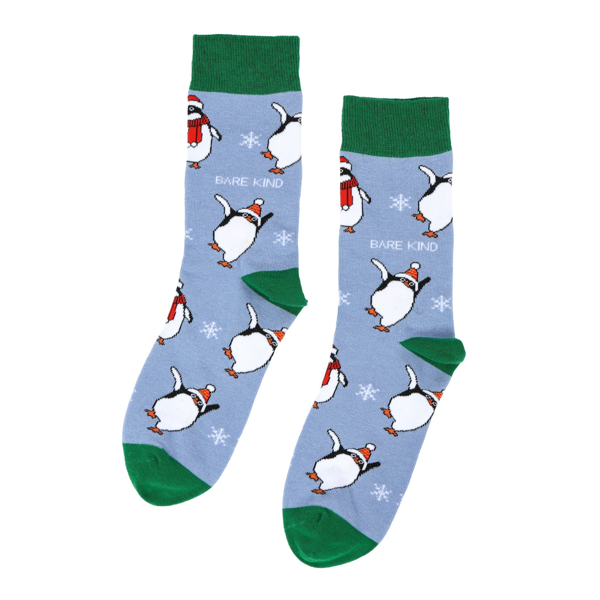 Bare Kind Christmas Save the Penguin Bamboo Socks