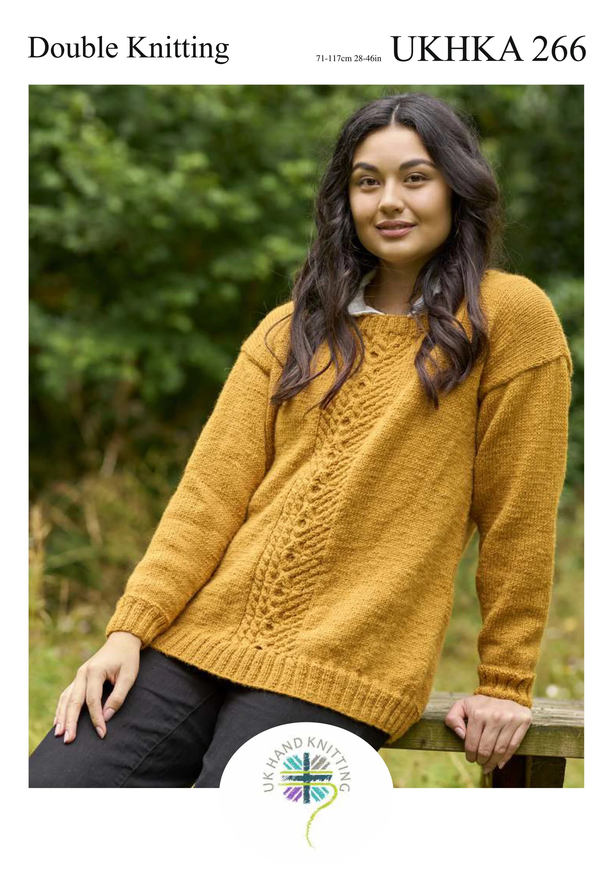 UK Hand Knitting DK Oversized Jumper Pattern UKHKA 266