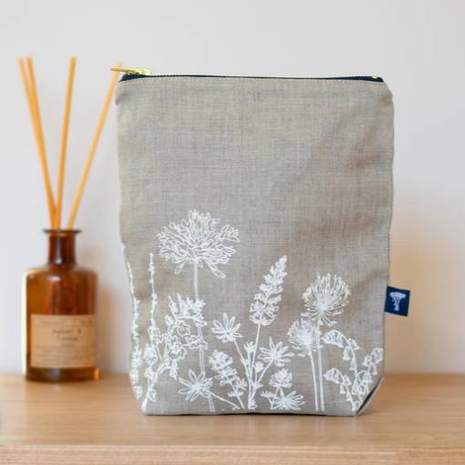 Linen Toiletry/Project Bag by Helen Round