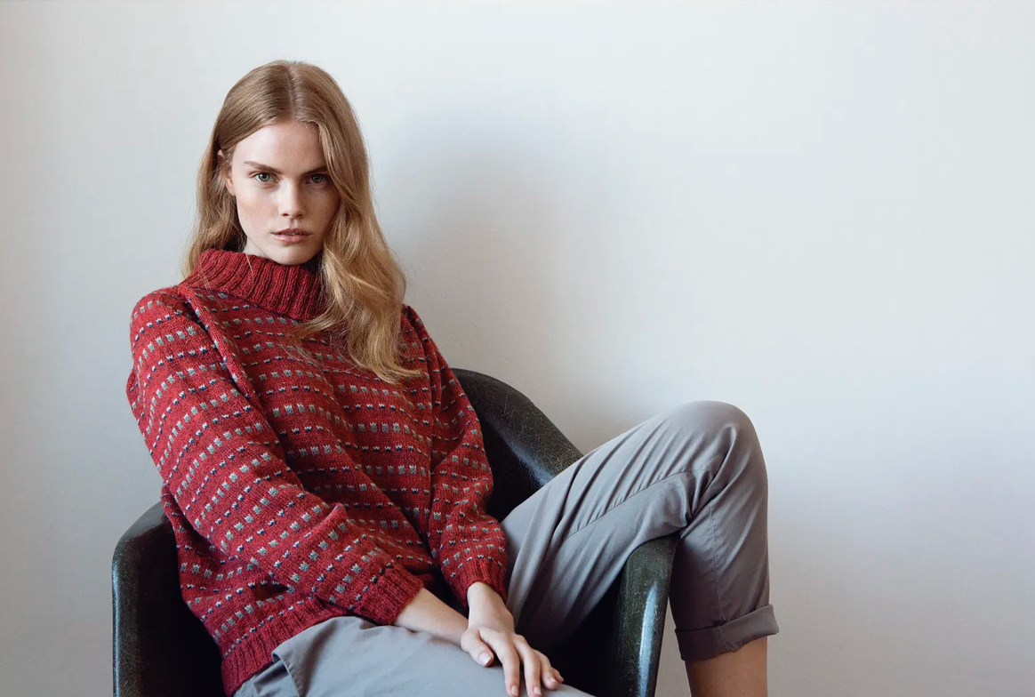 Spot Cloth Sweater Designed by Marianne Isager and Ase Lund Jensen
