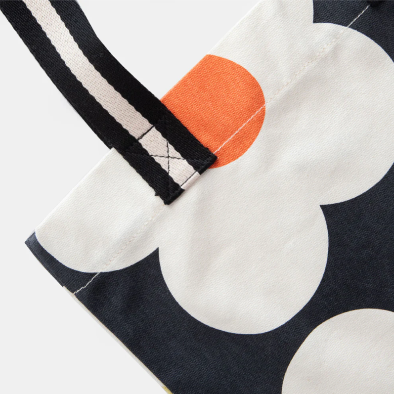 Caroline Gardener Multi Flower Charcoal Tote Bag