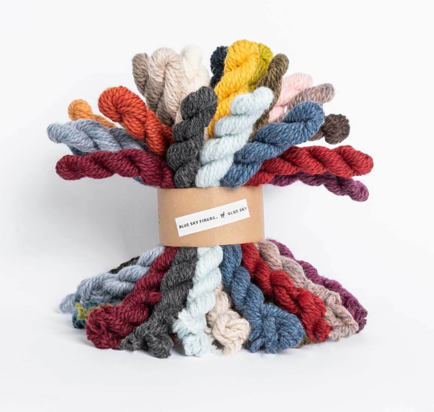 Blue Sky Fibers Woolstok Worsted Bundle - 27 mini skeins