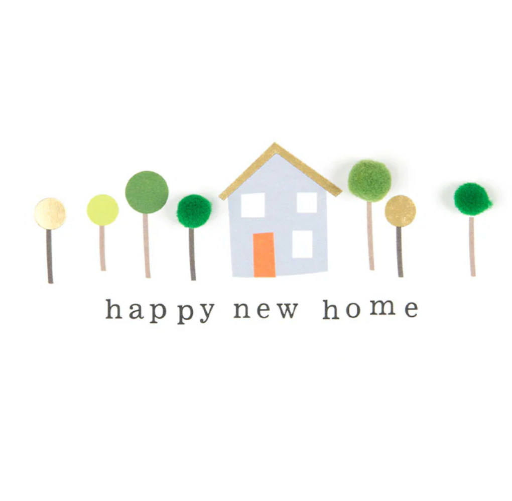 Caroline Gardner Happy New Home Pom Pom Greeting Card