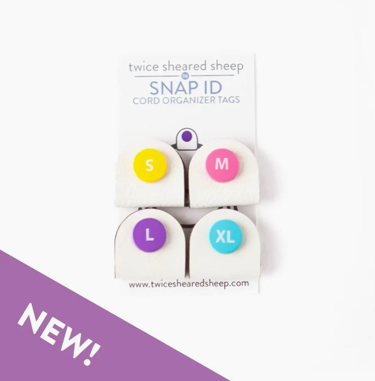 Twice Sheared Sheep Snap ID Cord Organisers Tags