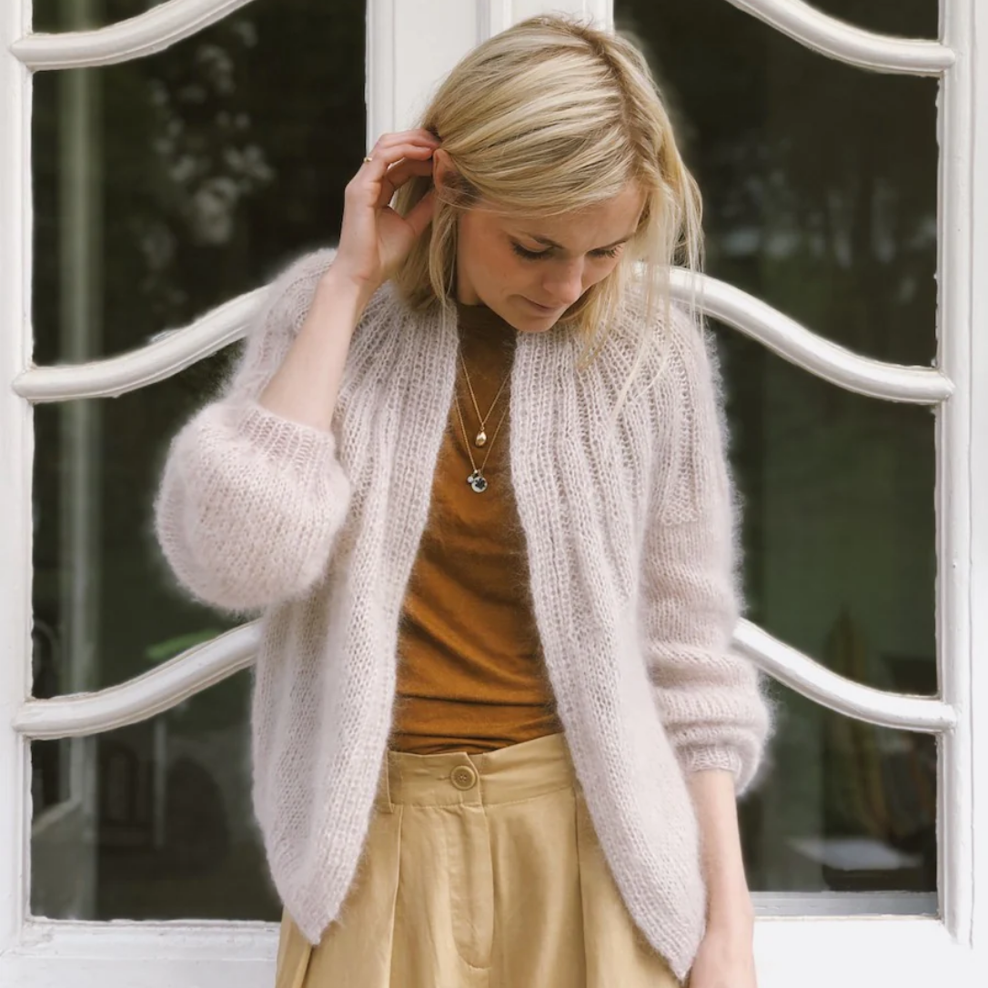PetiteKnit Sunday Cardigan - Mohair Edition Pattern