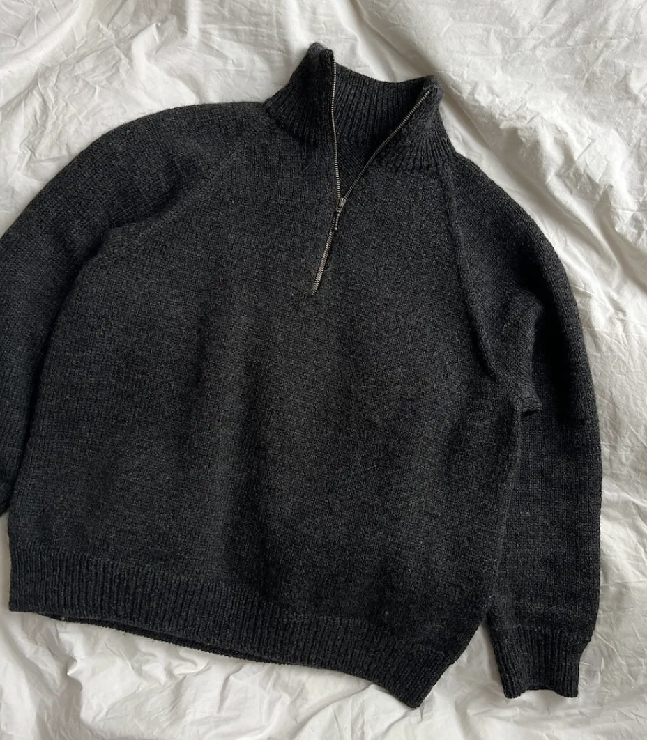 PetiteKnit Zipper Sweater Light Pattern