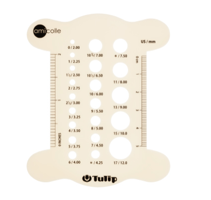 Tulip x Amicolle Knitting Needle Gauge