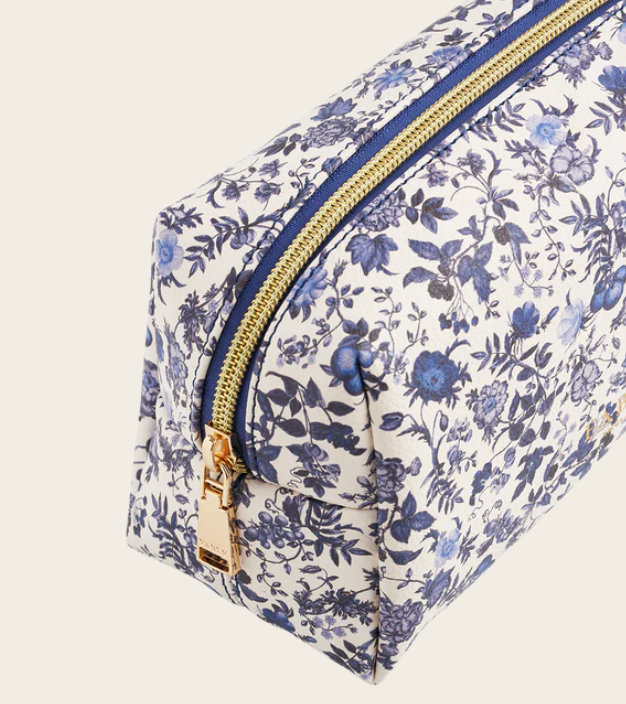 Fable England Small Blue Ditsy Pouch
