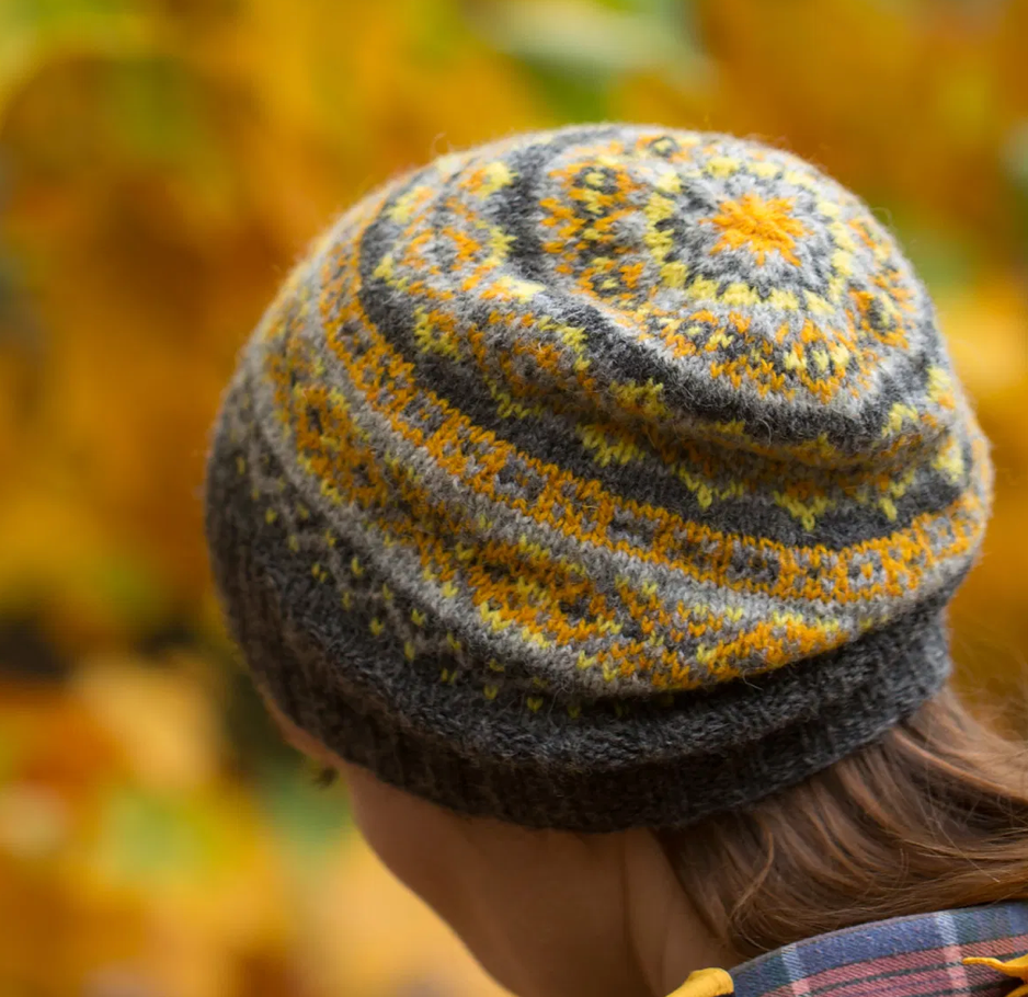 Saudade Knitting Hat Pattern designed by Ysolda Teague