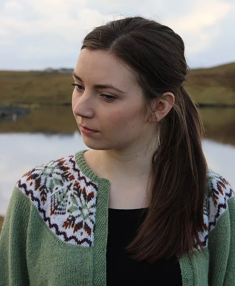 Hairst Yoke Cardigan by Sandra Manson