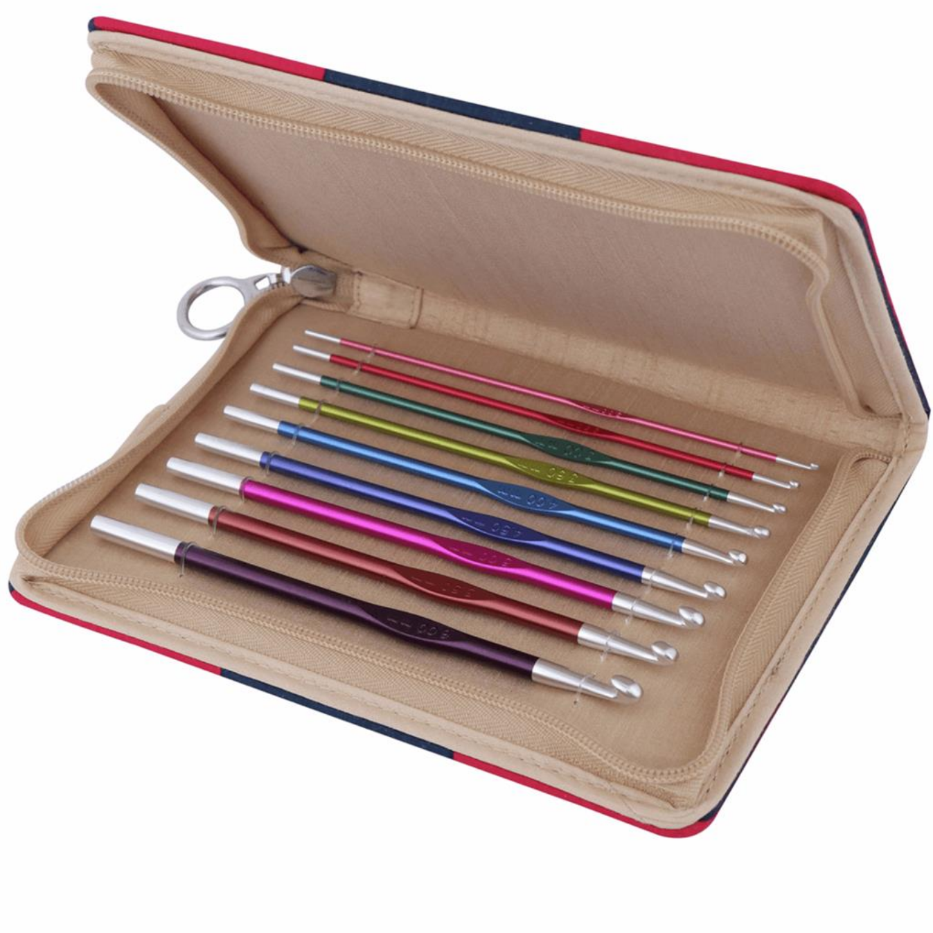 KnitPro Zing Deluxe Single Ended Crochet Hook Set
