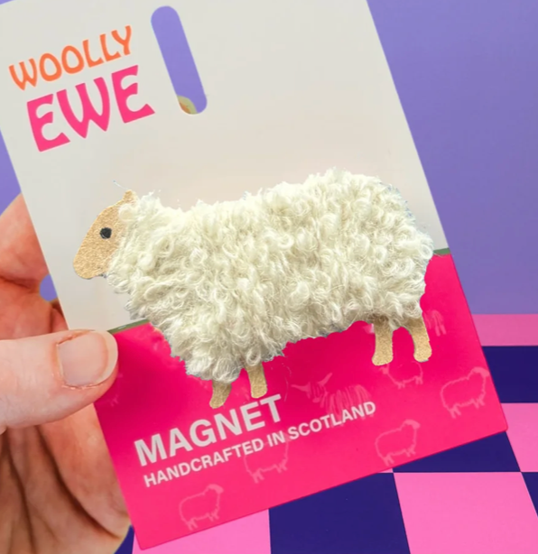 woolly ewe magnet