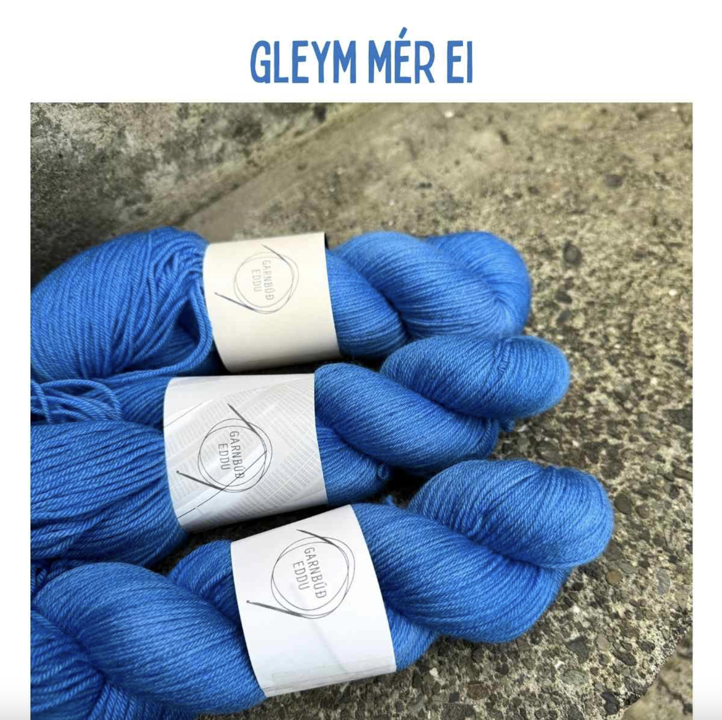 Garnbúd Eddu Fínerí 4ply