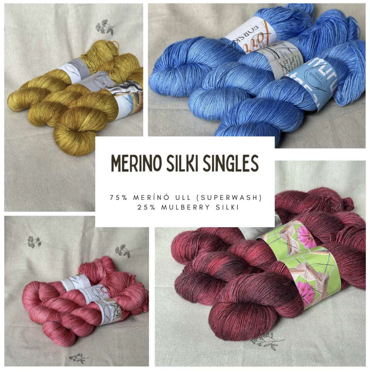 Garnbud Finband Merino Silki 4ply