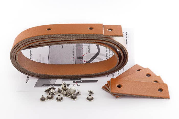 Large Camel Leather handles from Com’1 idée