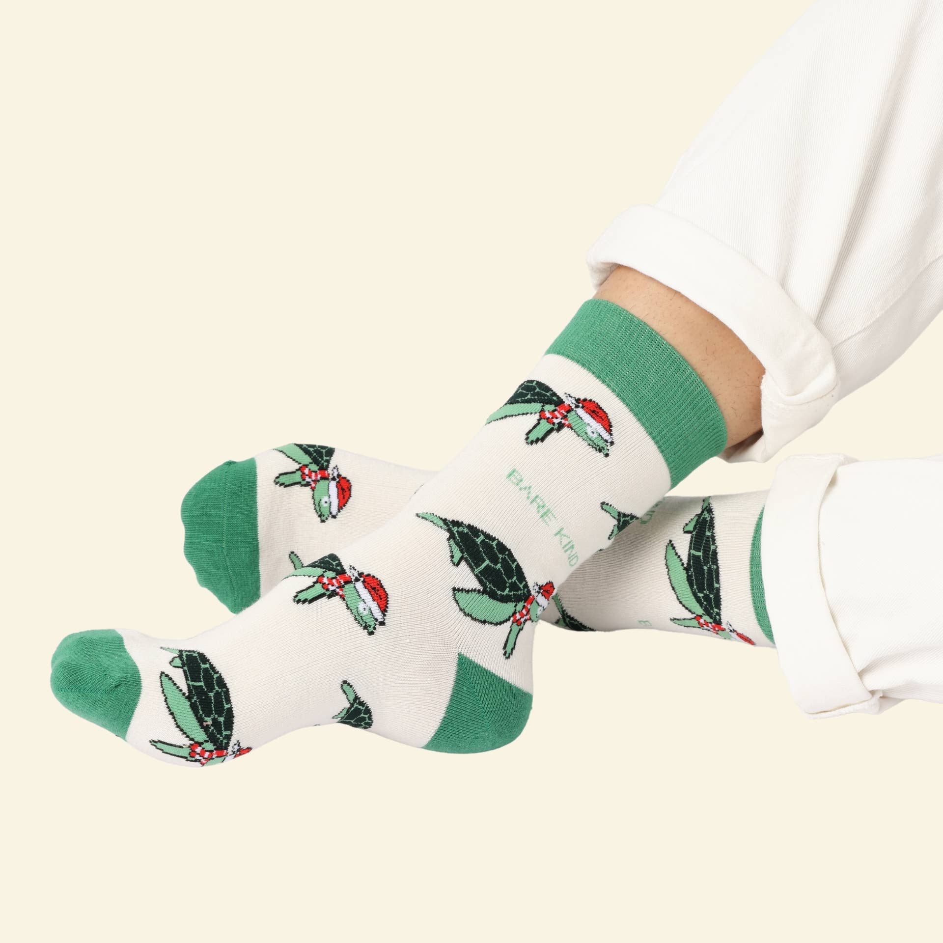 Bare Kind Christmas Turtle Socks
