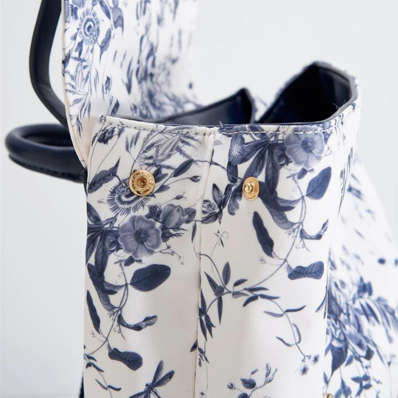 Fable Martha Large Backpack - Blooming Toile Blue