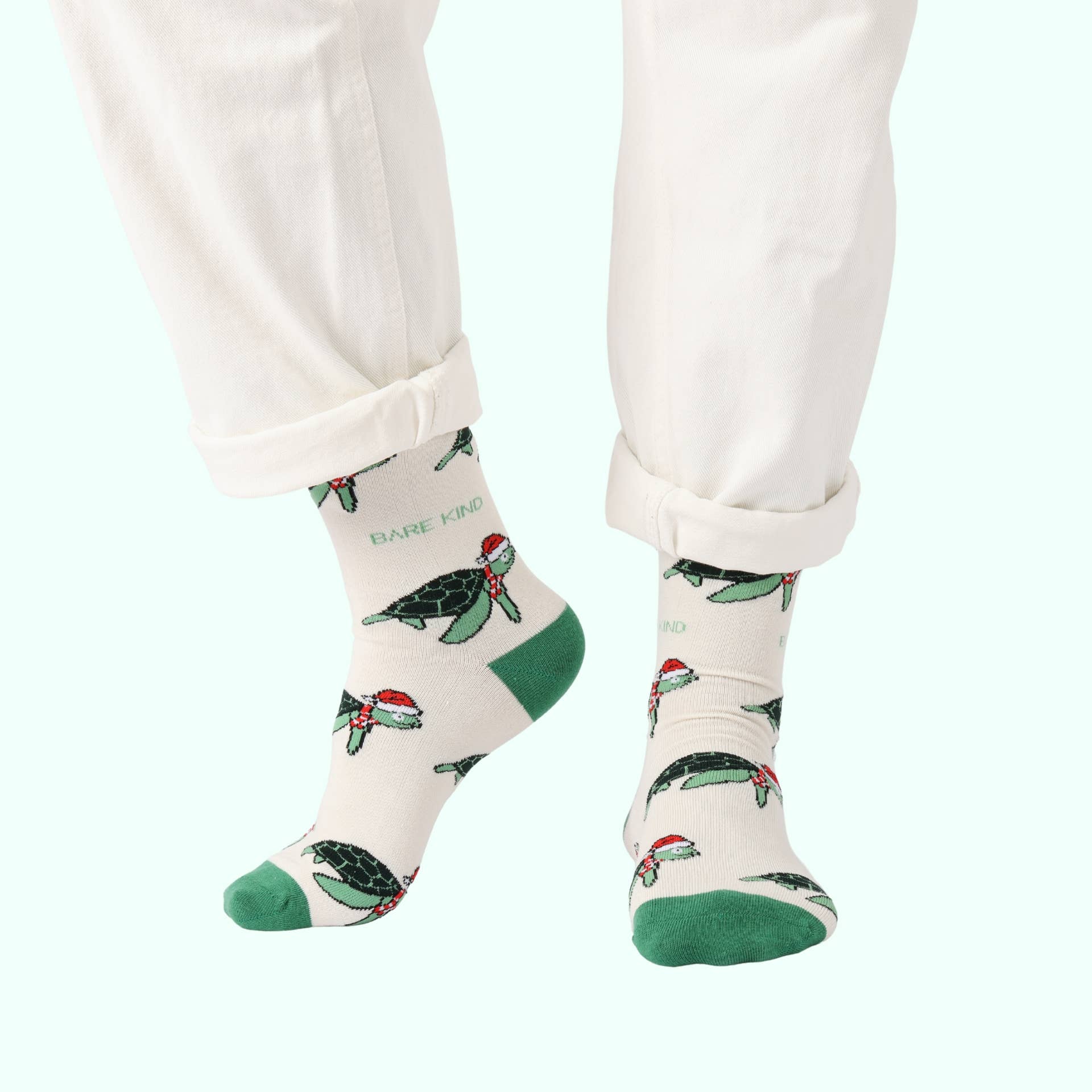 Bare Kind Christmas Turtle Socks
