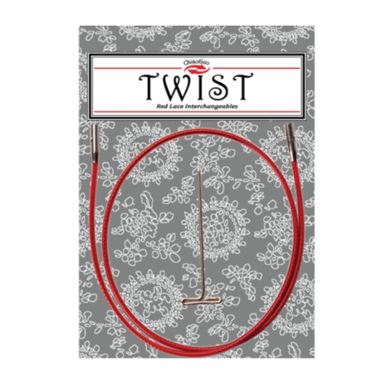 ChiaoGoo Twist Red Lace Cables 35cm (14")