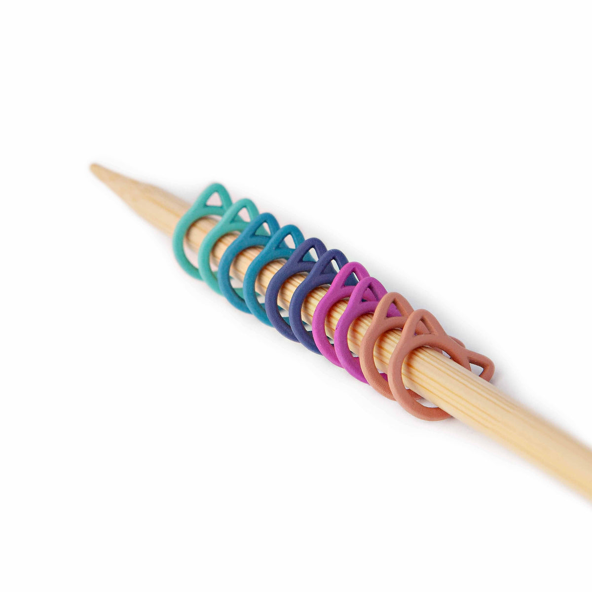 Twice Sheared Sheep Solid Rainbow Cats Stitch Markers