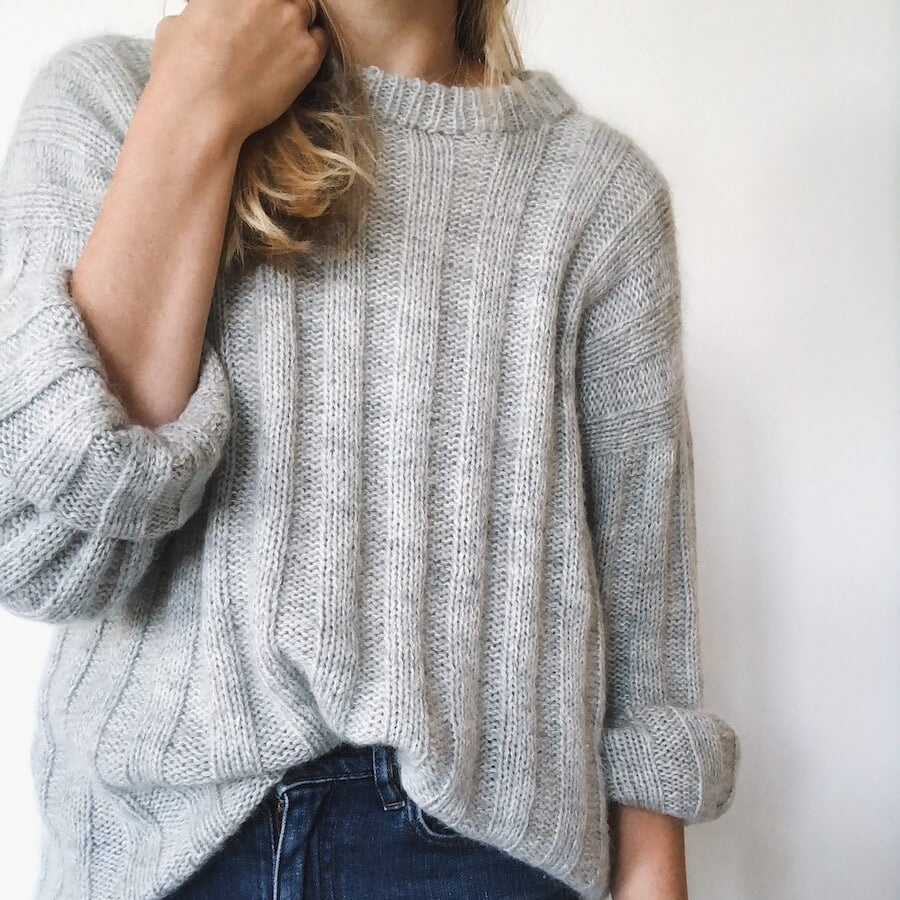 PetiteKnit Vertical Stripes Sweater Pattern